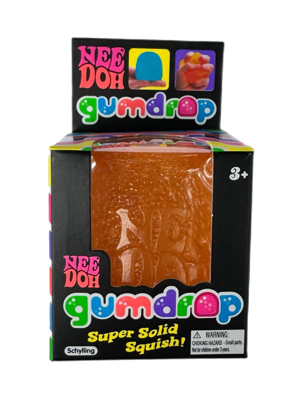 NEW Needoh orange Gumdrop 
authentic by Schylling squishy toy fidget